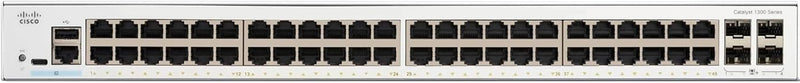 [最新產品] Cisco Catalyst 1300 48-Port Gigabit Ethernet + 4x10Gb SFP+ Advanced Security Managed Switch (C1300-48T-4X-UK/NE-1348T4X)