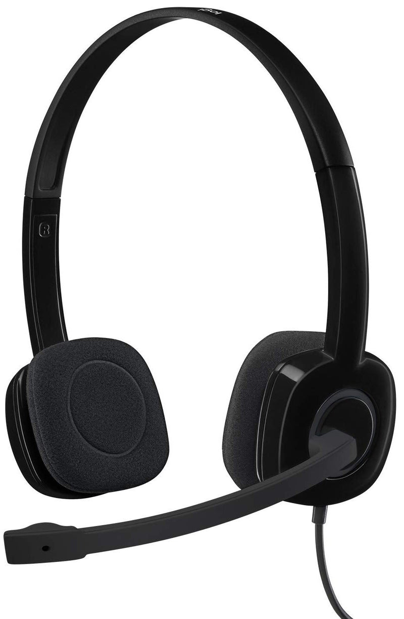 Logitech H151 Wired Headset 立體聲耳機麥克風 - Black 黑色 981-000587 原裝行貨