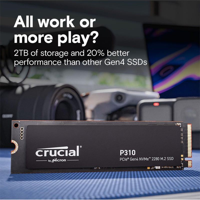 Crucial 2TB P310 CT2000P310SSD8 PCIe Gen4 NVMe 2280 M.2 SSD