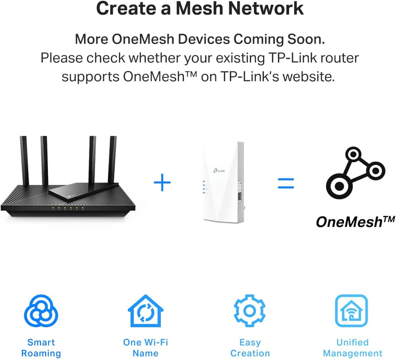 TP-Link RE700X AX3000 Wi-Fi 6 Range Extender