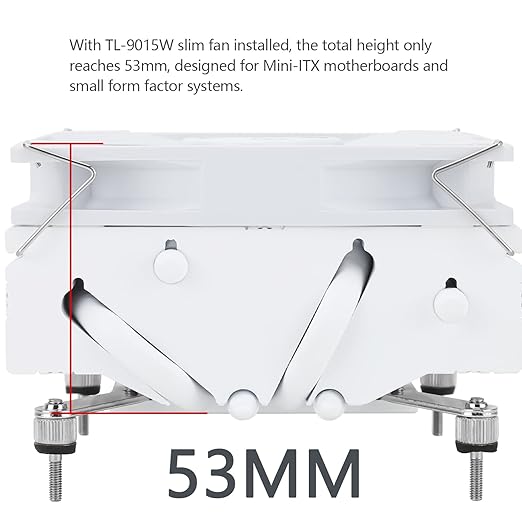 Thermalright AXP90-X53 WHITE white down-blowing low-profile CPU Cooler