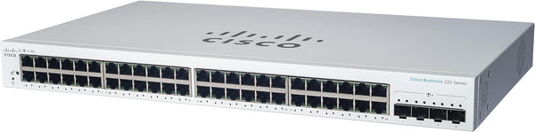 Cisco Business CBS220 48-Port Gigabit Ethernet (740W PoE+) + 4-Port 10G SFP+ uplink 智能交換機 (CBS220-48FP-4X-UK / NE-2248A4X) 3年保用