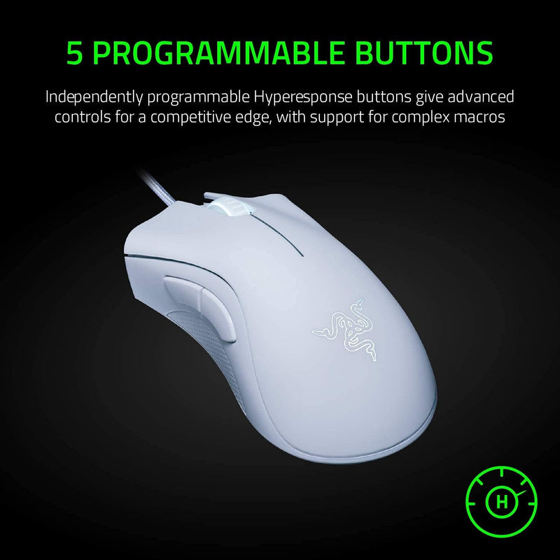 Razer DeathAdder Essential Mouse 電競遊戲滑鼠 - White 白色 RZ01-03850200-R3M1