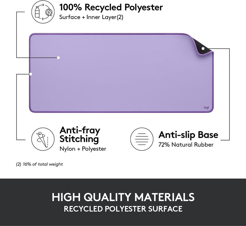 Logitech Studio Desk Mat 桌面滑鼠墊 - Lavender 薰衣紫 956-000032 原裝行貨