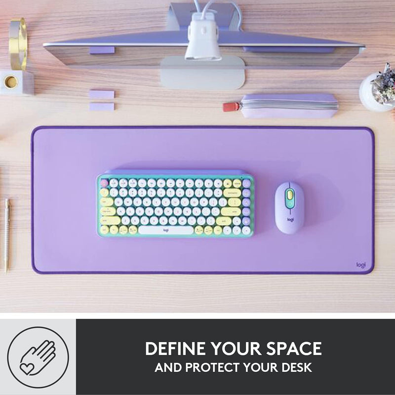 Logitech Studio Desk Mat 桌面滑鼠墊 - Lavender 薰衣紫 956-000032 原裝行貨