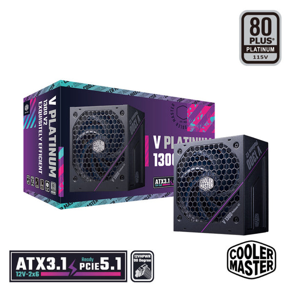 Cooler Master 1300W V1300 V2 ATX 3.1 80Plus Platinum ATX Full Modular