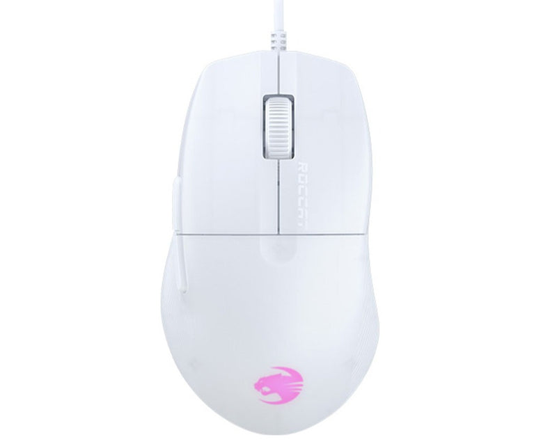 【ROCCAT 9月份夏日優惠】ROCCAT PURE SEL 49g 超輕盈人體工學 RGB 電競滑鼠 - White 白色 (ME-RPSELWH)