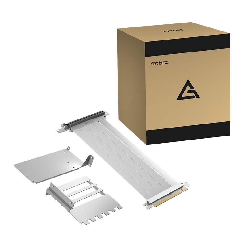 Antec PCI-E 4.0 Vertical bracket PCIE4.0 Cable Kit (白色) White (AT-RCVB-W200-PCIE4)