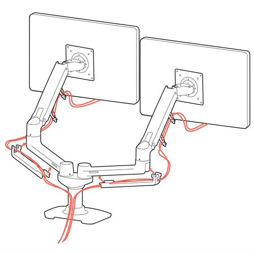 Ergotron LX Dual Side-by-Side Arm 雙並排顯示器手臂支架 45-245-026