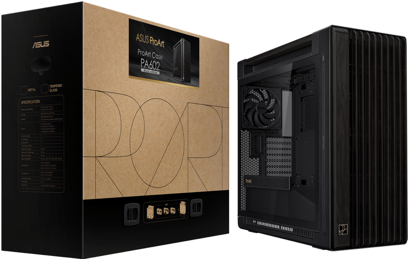 [最新產品] ASUS ProArt PA602W WOOD 木質版 TG PWM BLACK E-ATX Case (CA-APA602W)