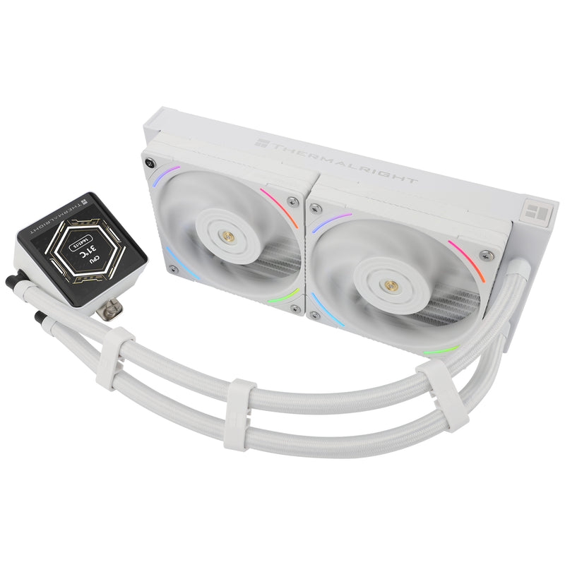 Thermalright Frozen Vision 240 WHITE 白色 ARGB w/2.88IPS Screen 240mm Liquid CPU Cooler