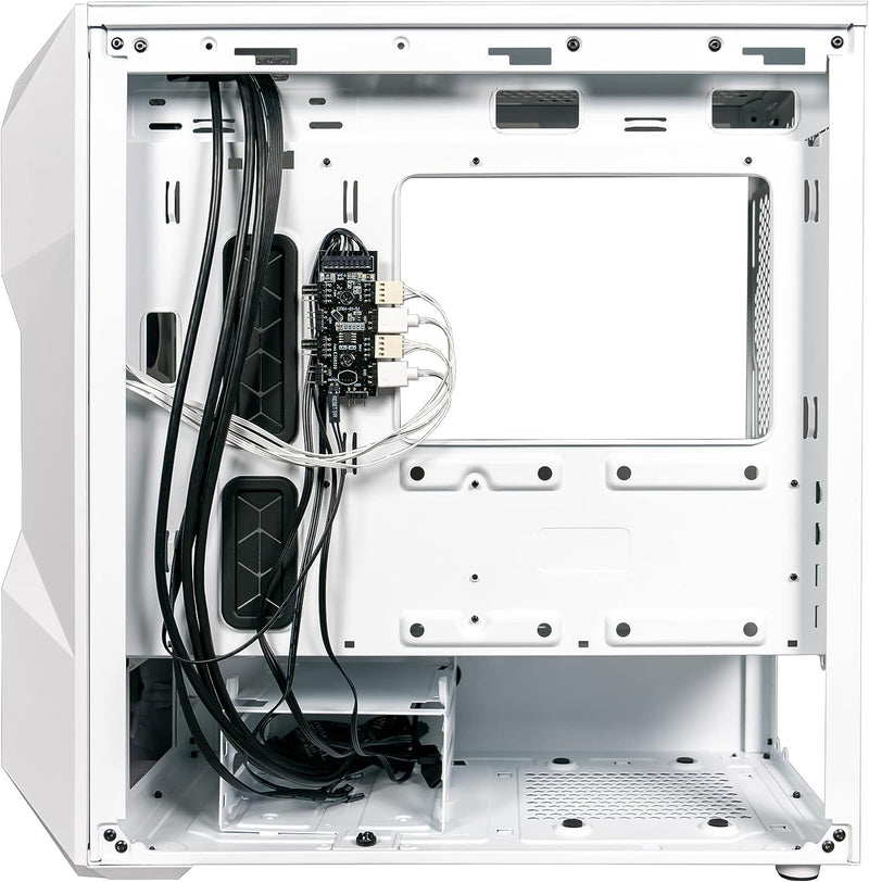 Cooler Master MasterBox TD300 Mesh White White ARGB Tempered Glass Micro-ATX Case TD300-WGNN-S00 