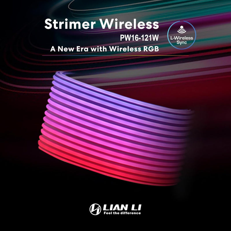 LIAN LI Strimer Wireless 16-12 ARGB 12V-2X6 PSU Extension Cable (PW16-121W)