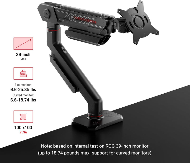 ASUS ROG Ergo Monitor Arm 人體工學顯示器掛架 AAS01