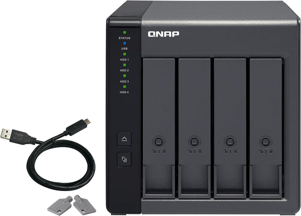 QNAP TR-004 4 Bay USB Type-C Direct Attached Storage (DAS) with Hardware RAID