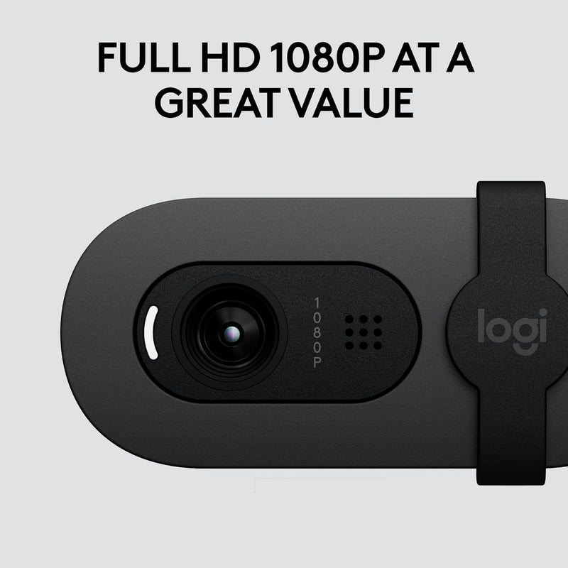 [最新產品] Logitech BRIO 105 FHD UC Webcam 商務網路攝影機 - Graphite 石墨灰色 960-001590 香港行貨