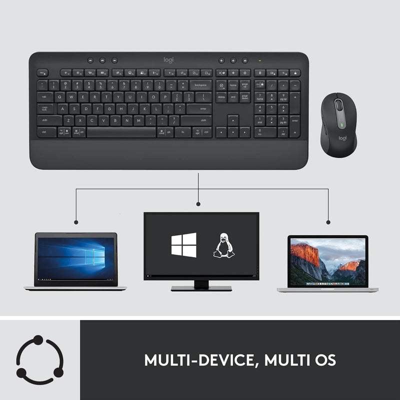 Logitech Signature MK650 for Business Wireless Keyboard and Mouse Combo 