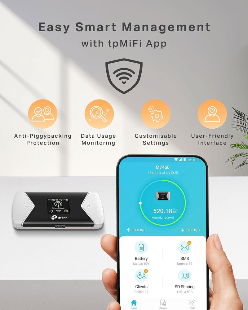 TP-Link M7450 300Mbps 4G LTE-Advanced Mobile Wi-Fi