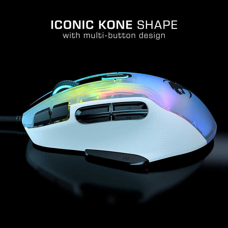 【ROCCAT 9月份夏日優惠】ROCCAT Kone XP 3D RGB 電競滑鼠 - White 白色 (ME-RKOXPWH)