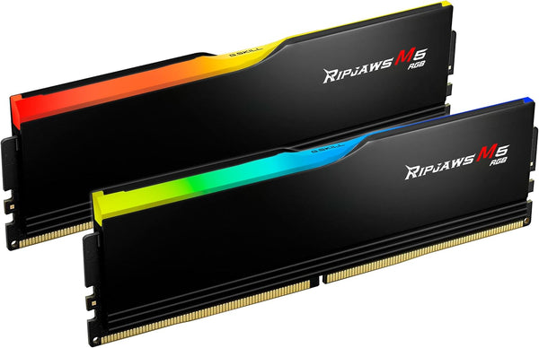 [最新產品] G.SKILL 32GB Kit (2x16GB) Ripjaws M5 RGB Black F5-6400J3648F16GX2-RM5RK DDR5 6400MHz Memory