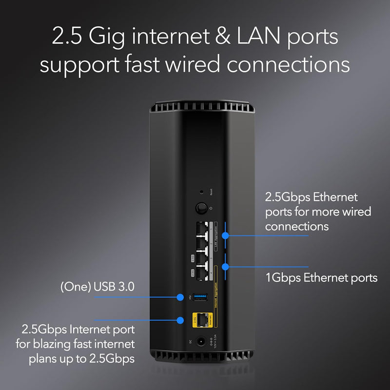 Netgear Nighthawk RS300-100APS BE9300 Tri-Band WiFi 7 Router