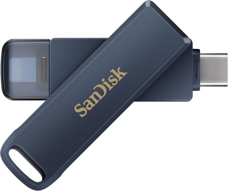 SanDisk Phone Drive 雙用USB 3.2 GEN1 128GB 金屬天藍 - 適用於iPhone, iPad, Mac | Lightning & USB-C Type-C SDIXD0N-128G-GN6NE 772-4615