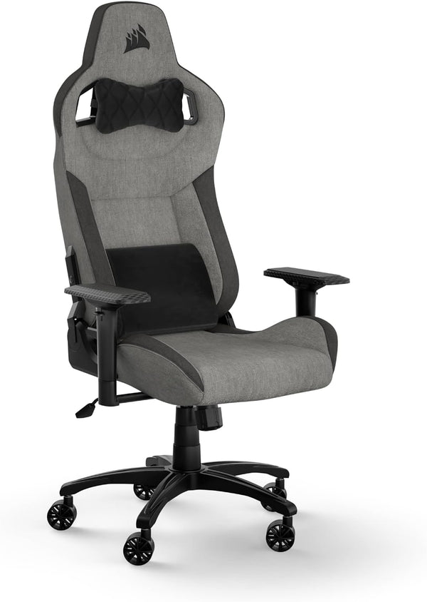 Corsair T3 RUSH Fabric Gaming Chair (2023) - Grey/Charcoal (Direct delivery from agent) 