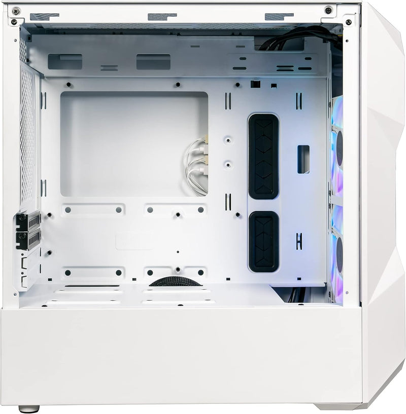 Cooler Master MasterBox TD300 Mesh White White ARGB Tempered Glass Micro-ATX Case TD300-WGNN-S00 