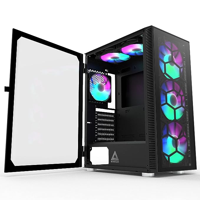 MONTECH X3 MESH Black ARGB Tempered Glass ATX Case MO-CA-X3-MESH-BK