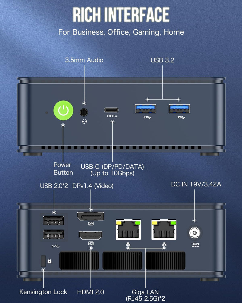 GMKTEC CS-GNBM5P Nucbox M5 Plus Mini PC (AMD Ryzen 7 5825U / 16GB Ram / 512GB SSD / Windows 11 Pro)