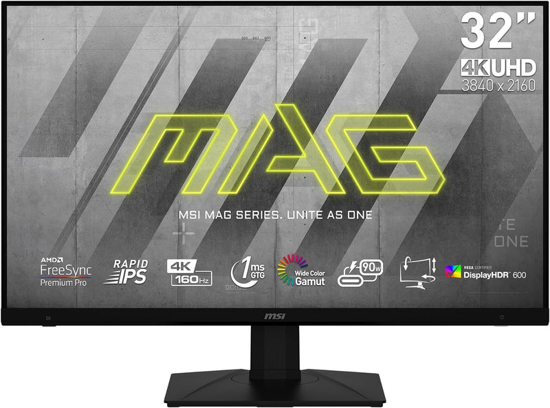 MSI 32" MAG323UPF 160Hz 4K UHD Rapid IPS (16:9) 電競顯示器(HDMI2.1) 可調升降 (MO-MA32UPF)