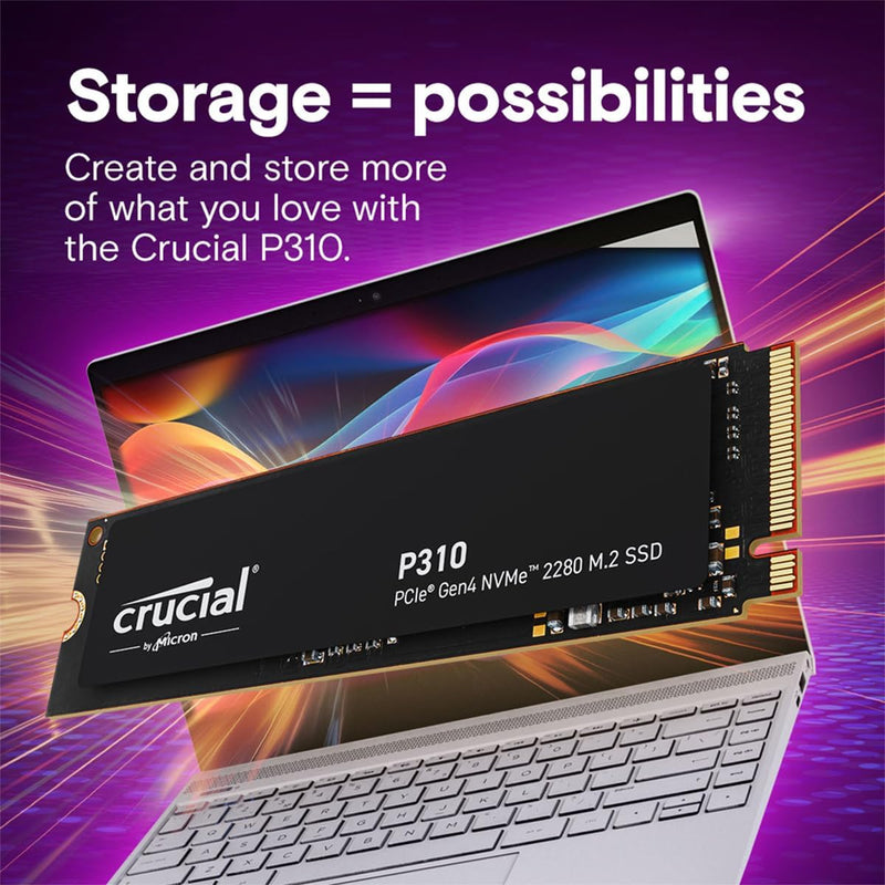 Crucial 2TB P310 CT2000P310SSD8 PCIe Gen4 NVMe 2280 M.2 SSD