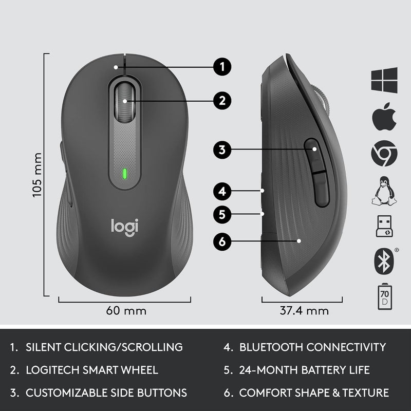 Logitech Signature MK650 for Business Wireless Keyboard and Mouse Combo 