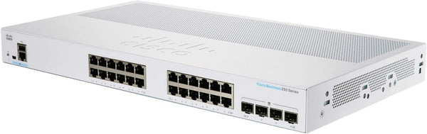 Cisco Business CBS250 24-Port Gigabit + 4-Port 10G SFP+ Uplink 智能交換機 (CBS250-24T-4X-UK / NE-2524T4X) 有限終生保用