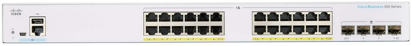 Cisco Business CBS350 24-Port Gigabit (370W PoE+) + 4-Port Gigabit SFP Uplink 全網管交換機 (CBS350-24FP-4G-UK / NE-3524A4G) 有限終生保用