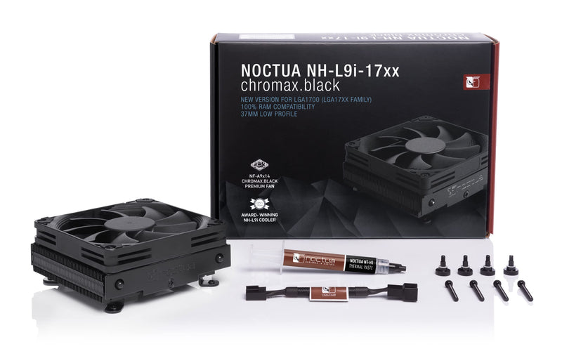 Noctua NH-L9i-17xx chromax.black low-profile CPU Cooler 