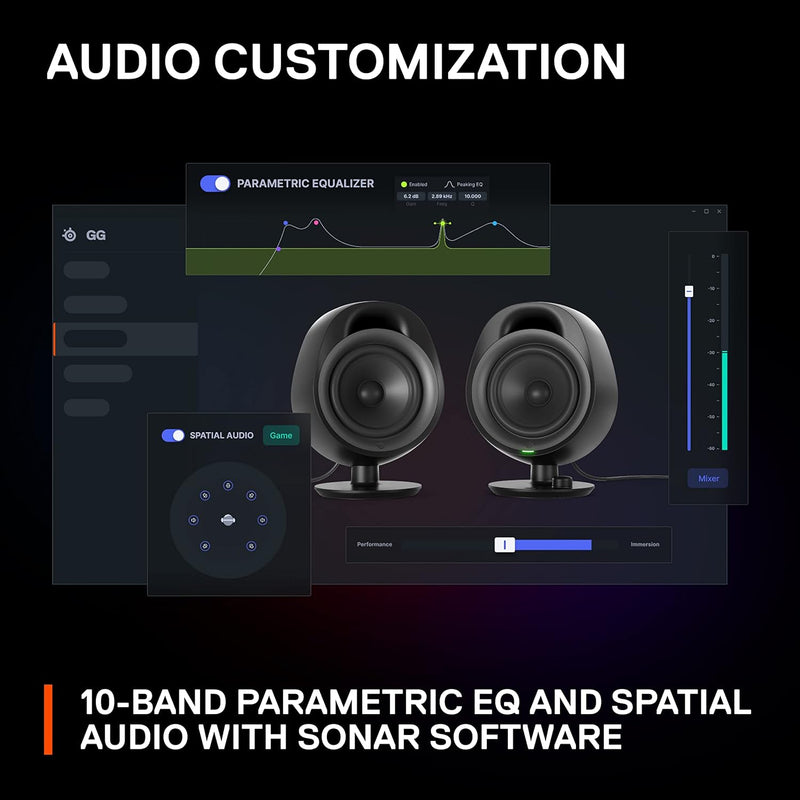 SteelSeries Arena 3 2.0 桌上型遊戲喇叭 (61535)