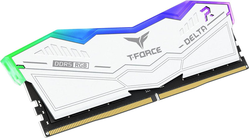 TEAMGROUP 32GB Kit (2x16GB) T-Force Delta RGB D5 White White DDR5 7200MHz Memory FF4D532G7200HC34ADC01 (RM-DR5I32W) 