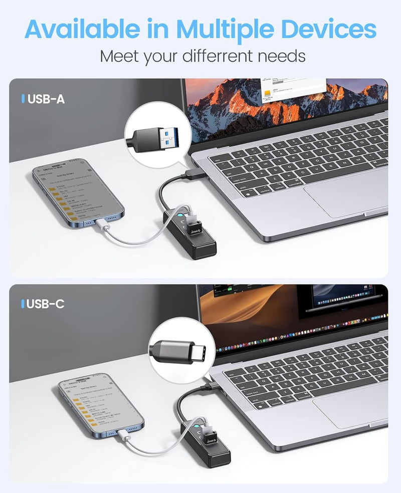 ORICO 2 Ports USB-A & USB-C To Type-C HUB PWC2U-C3