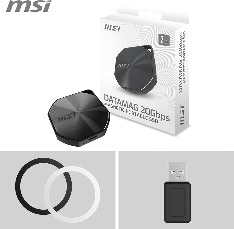 MSI DATAMAG 20Gbps 2TB Magnetic Portable SSD (HD-MDTMAG2)