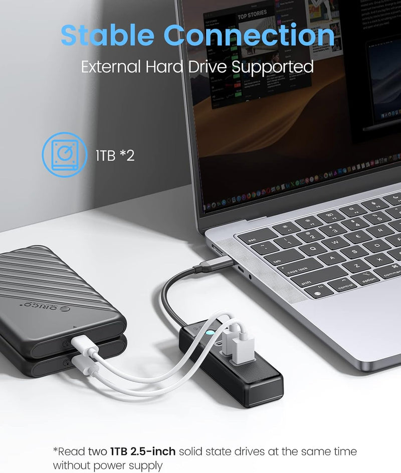 ORICO 2 Ports USB-A & USB-C To Type-C HUB PWC2U-C3