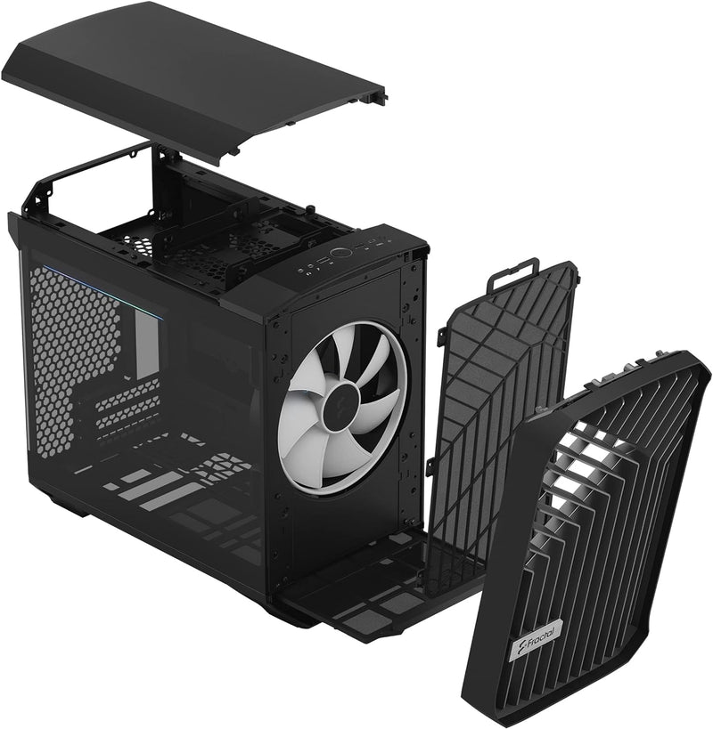 Fractal Design Torrent Nano RGB Black TG Light Tint Mini-ITX Case FD-C-TOR1N-02 