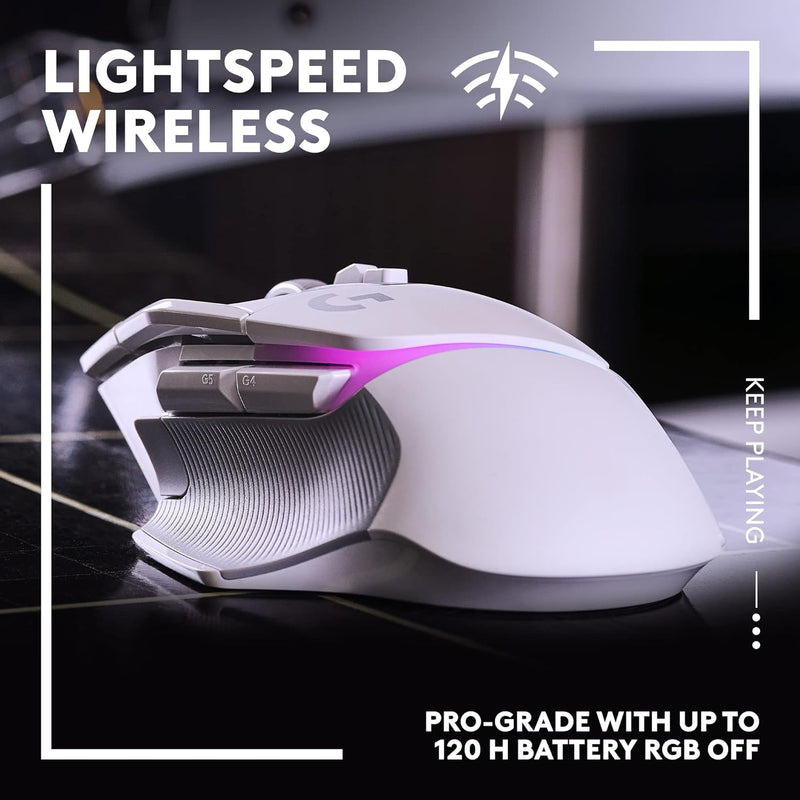 Logitech G502 X Plus RGB Lightspeed Wireless Gaming Mouse 無線遊戲滑鼠 - White 白色 910-006173 原裝行貨