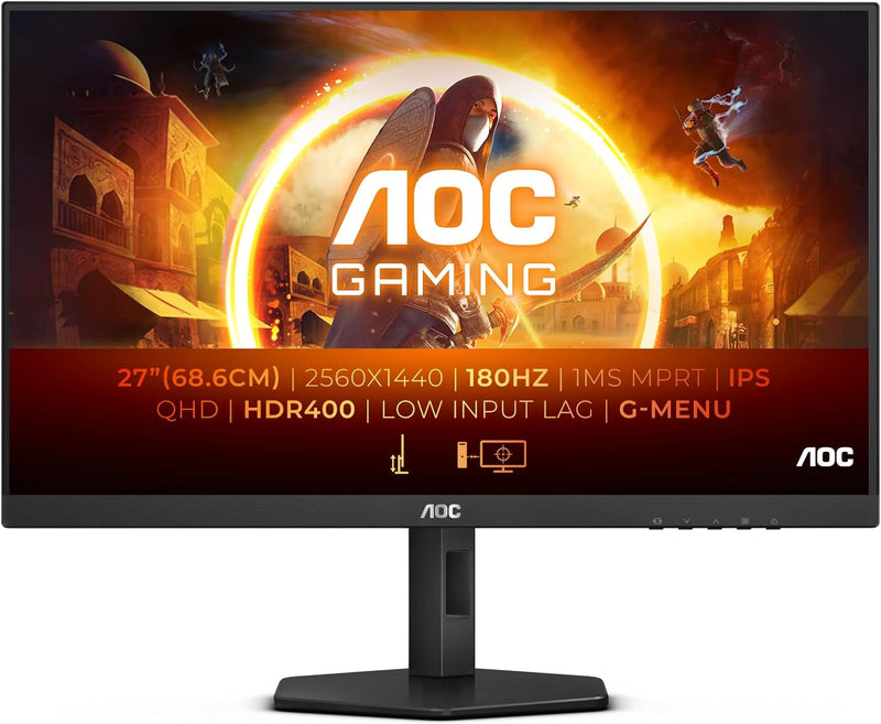 [最新產品] AOC 27" Q27G4X 0.5ms 180Hz 2K QHD IPS (16:9) 電競顯示器