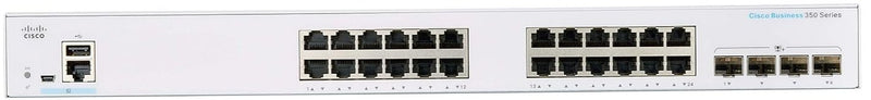 Cisco Business CBS350 24-Port Gigabit Ethernet + 4-Port Gigabit SFP Uplink 全網管交換機 (CBS350-24T-4G-UK / NE-3524T4G) 有限終生保用