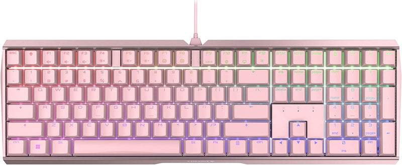 CHERRY MX 3.0S RGB pink wired mechanical keyboard (green axis) G80-3874 *comes with CHERRY AC3.3 handrest 