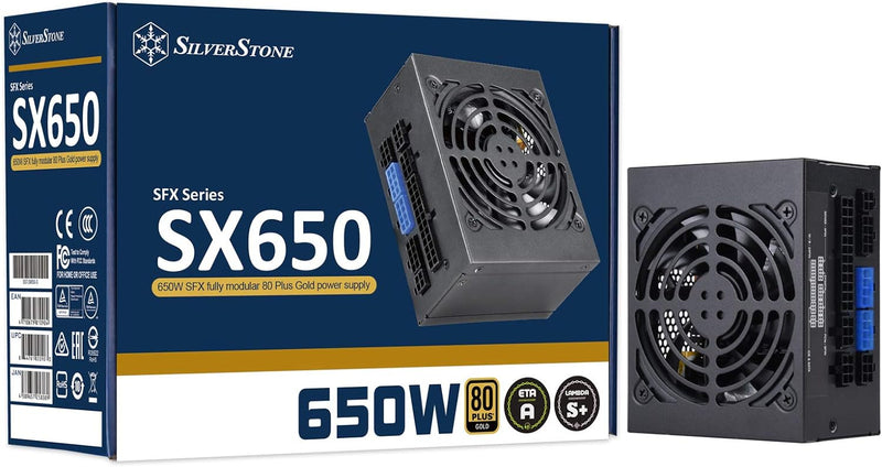 SilverStone 650W SX650-G 80Plus Gold Full Modular Power Supply (SST-SX650-G) 