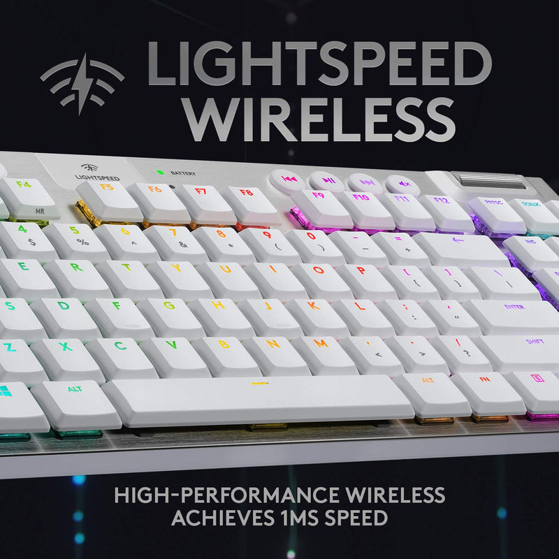 Logitech G915 X Lightspeed TKL 無線 RGB 機械電競鍵盤 - Ice White 冰雪白色 英文 觸感軸 920-012748 原裝行貨