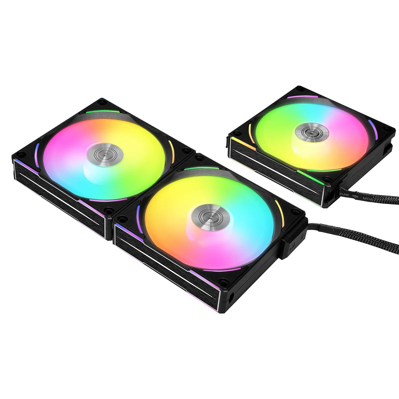 LIAN LI UNI Fan AL120 V2 RGB BLACK (黑色) 3xFan Kit with Controller UF-AL120V2-3B