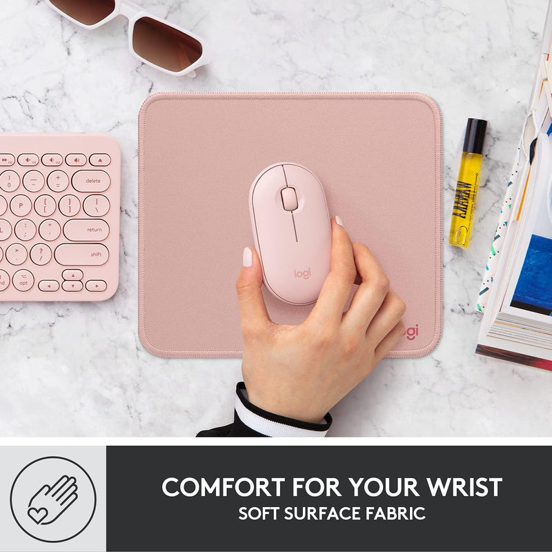 Logitech Studio Mouse Pad 滑鼠墊 - Rose Pink 玫瑰粉色 956-000033 原裝行貨